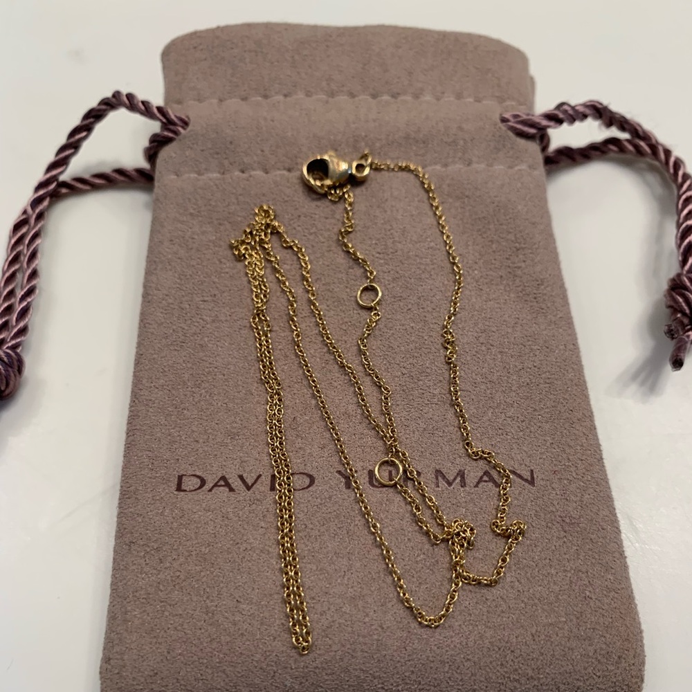 Gold David Yurman necklace (no charm)